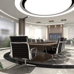stół konferencyjny z materiałów ekologicznych